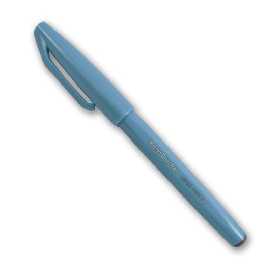 PENTEL BRUSH SIGN PEN Pentel Sign Brush Pen Pale Blue