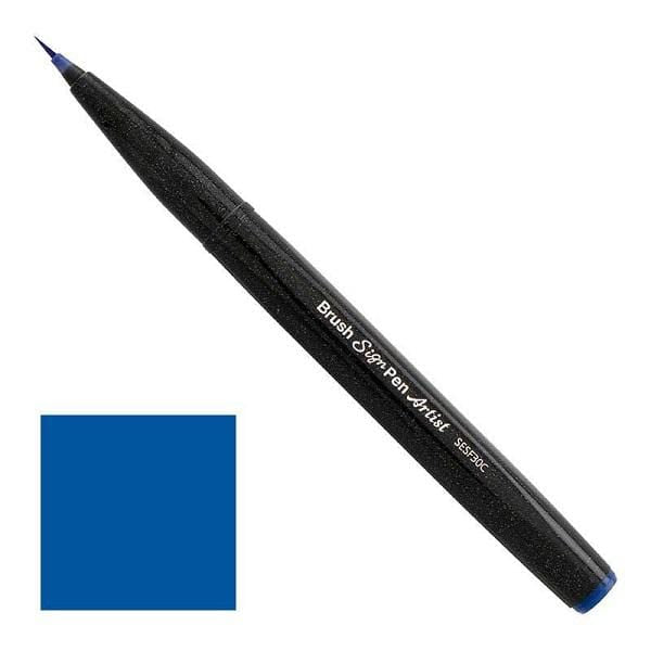 Load image into Gallery viewer, PENTEL SIGN PEN BLUE ARTIST Brush Sign Pen
