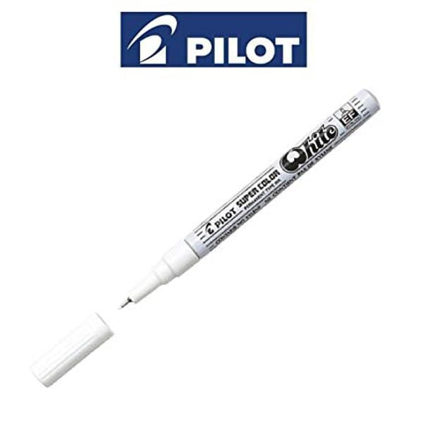 PILOT SUPER COLOR PAINT MARKER WHITE X-FINE Pilot Super Color Markers