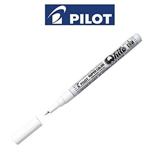 Pilot Ultra Fine White Permanent Marker Pilot Super Colour Markers
