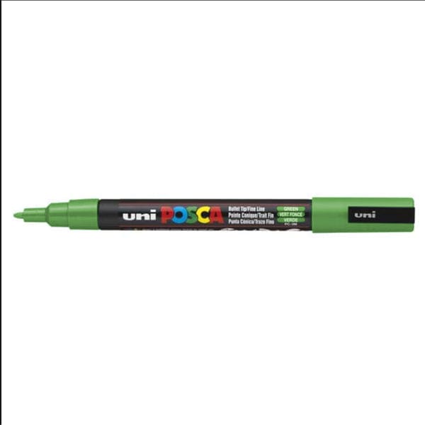 Posca Paint Marker APPLE GREEN Uni - Posca - Individual Paint Markers - Fine Tip - PC-3M