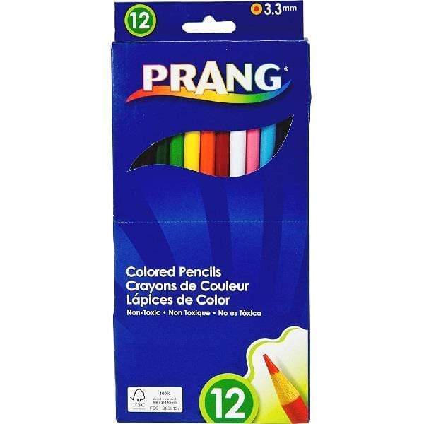 PRANG COLOURED PENCILS Prang - Coloured Pencils - 12 Colours