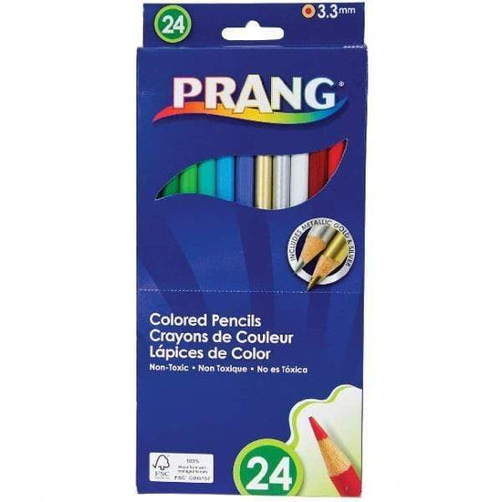PRANG COLOURED PENCILS Prang - Coloured Pencils - 24 Colours