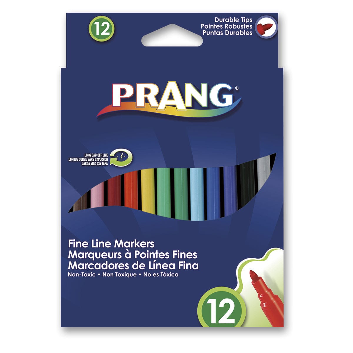 Prang Marker Set Prang - Fine Line Markers - 12 Colour Set - Item #80714