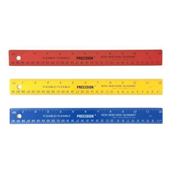 PRECISION RULER Precision Colourful Metal Rulers 12"