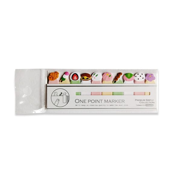 Premium Co. Stationery One Point Marker - Sticky Page Markers - Japanese Sweets - Item #751055