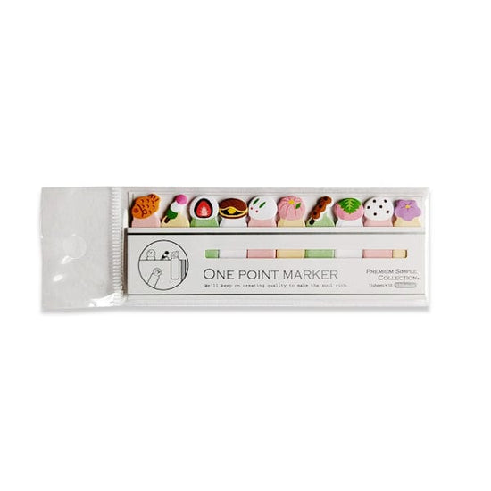 Premium Co. Stationery One Point Marker - Sticky Page Markers - Japanese Sweets - Item #751055