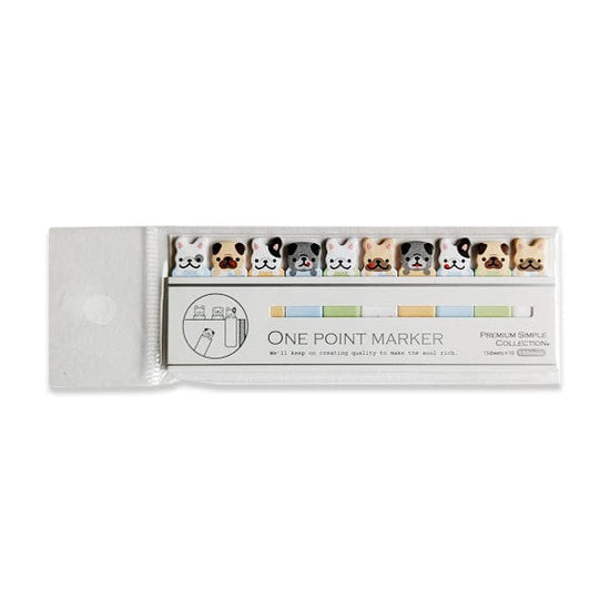 Premium Co. Stationery One Point Marker - Sticky Page Markers - Puppy Party - Item #751043