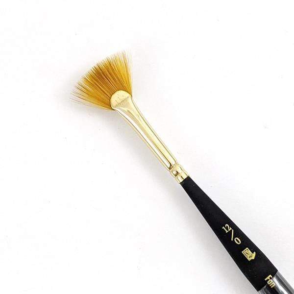 Princeton Mini Brush - Fan, Mini Handle, Size 12/0