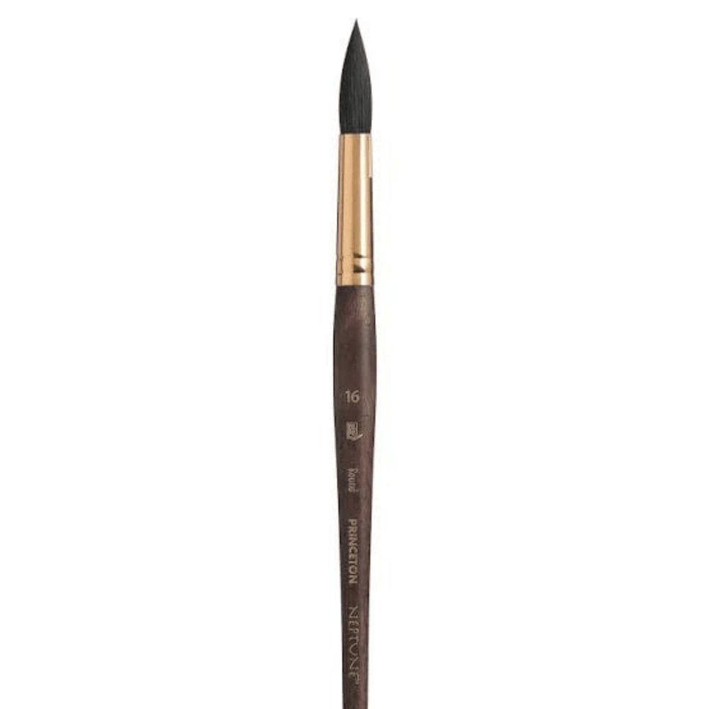 Princeton Artist Brush Co. Synthetic Brush Princeton - Neptune - Synthetic Squirrel Brush - Round - Size 16 - Item #4750R-16