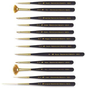 
                
                    Load image into Gallery viewer, PRINCETON Mini Brush Set Princeton - Mini-Detailer - Series 3050 - Set of 12 Brushes
                
            