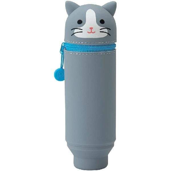 PUNILABO PENCIL CASE GRAY CAT Punilabo - Stand Up Pencil Cases - 8