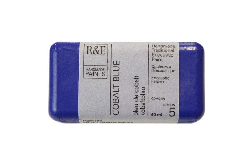 R&F Encaustics Cobalt Blue R&F - Encaustic Paints - 40mL Cakes - Series 5