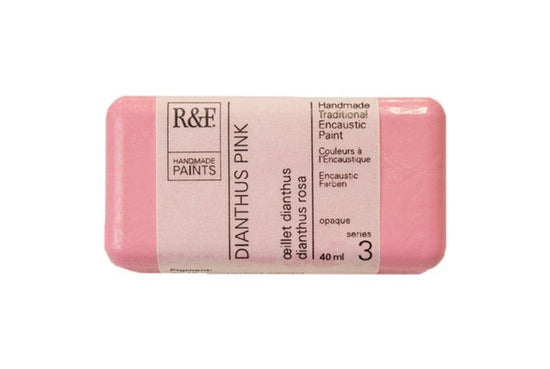 R&F Encaustics Dianthus Pink R&F - Encaustic Paints - 40mL Cakes - Series 3