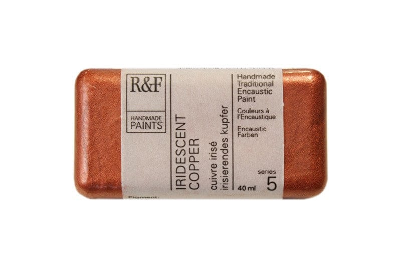 R&F Encaustics Iridescent Copper R&F - Encaustic Paints - 40mL Cakes - Series 5