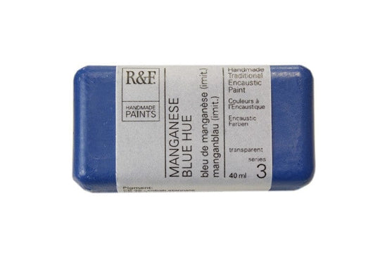 R&F Encaustics Manganese Blue Hue R&F - Encaustic Paints - 40mL Cakes - Series 3