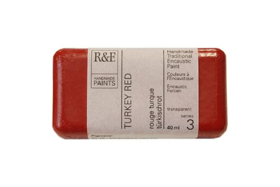 R&F Encaustics Turkey Red R&F - Encaustic Paints - 40mL Cakes - Series 3