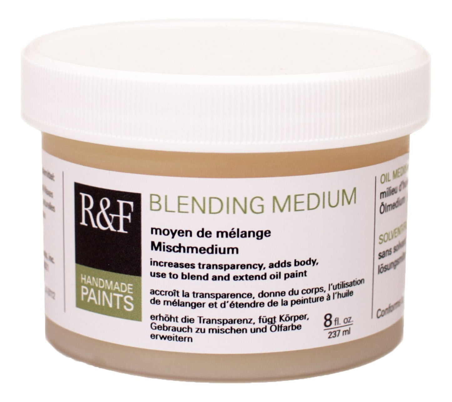R&F Oil Medium R&F - Blending Medium - 8oz Jar - Item #830