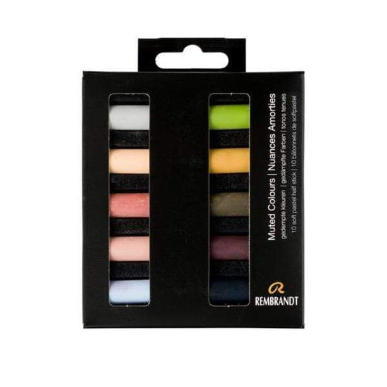 REMBRANDT SOFT PASTEL Rembrandt Soft Pastels Set of 10 - Muted Colours