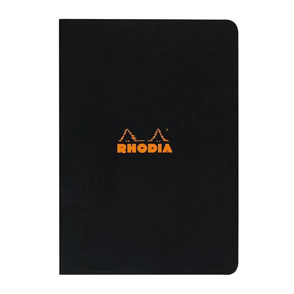 RHODIA NOTEBOOK BLACK Rhodia Classic Notebook Lined - 8.2x11.7"