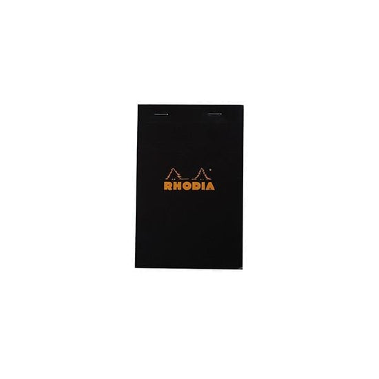 Load image into Gallery viewer, RHODIA Notepad - Gridpaper BLACK - 142009 Rhodia - Top-Stapled Notepads - Grid Paper - 4.3x6.7&amp;quot;

