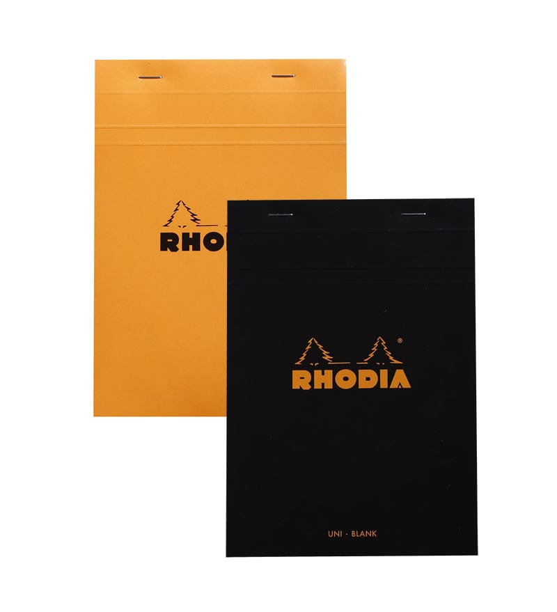RHODIA Notepad - Gridpaper Rhodia - Top-Stapled Notepads - Grid Paper - 6x8.2"