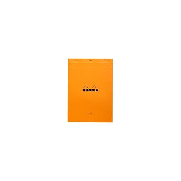 RHODIA Notepad - Ruled ORANGE - 11600 Rhodia - Top-Stapled Notepads - Lined Paper - 2.9x4.1"
