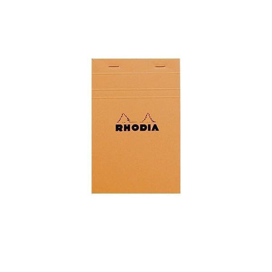 RHODIA Notepad - Ruled ORANGE - 14600 Rhodia - Top-Stapled Notepads - Lined Paper - 4.3x6.7"