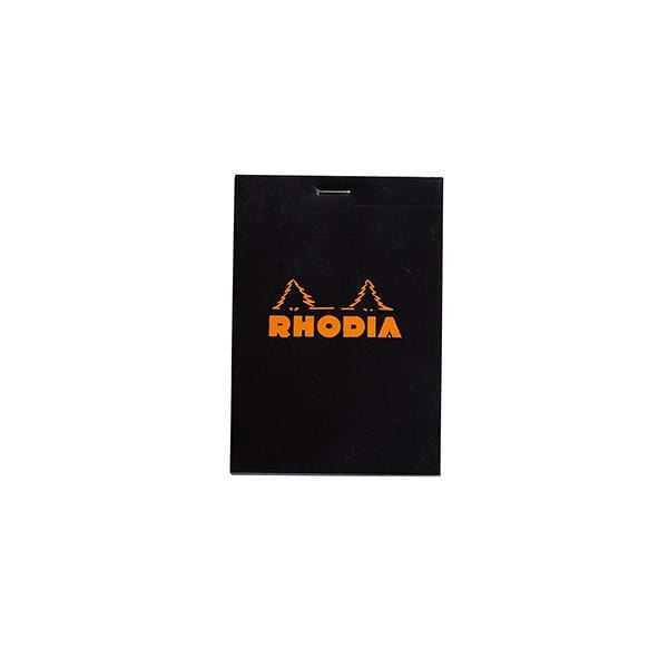 RHODIA PAD BLACK Rhodia Stapled Pad Grid - 3.25x4.75"