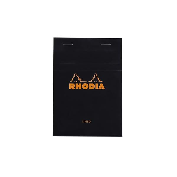 RHODIA PAD BLACK Rhodia Stapled Pad Lined - 4x5.75"