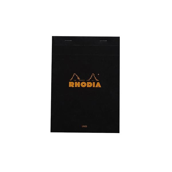 RHODIA PAD BLACK Rhodia Stapled Pad Lined - 5.75x8.25"
