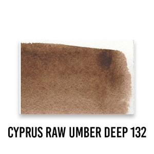 ROMAN SZMAL W/C FULL PANS CYPRUS RAW UMBER DEEP 132 Roman Szmal - Aquarius Watercolours - Individual Full Pans -  Series 1