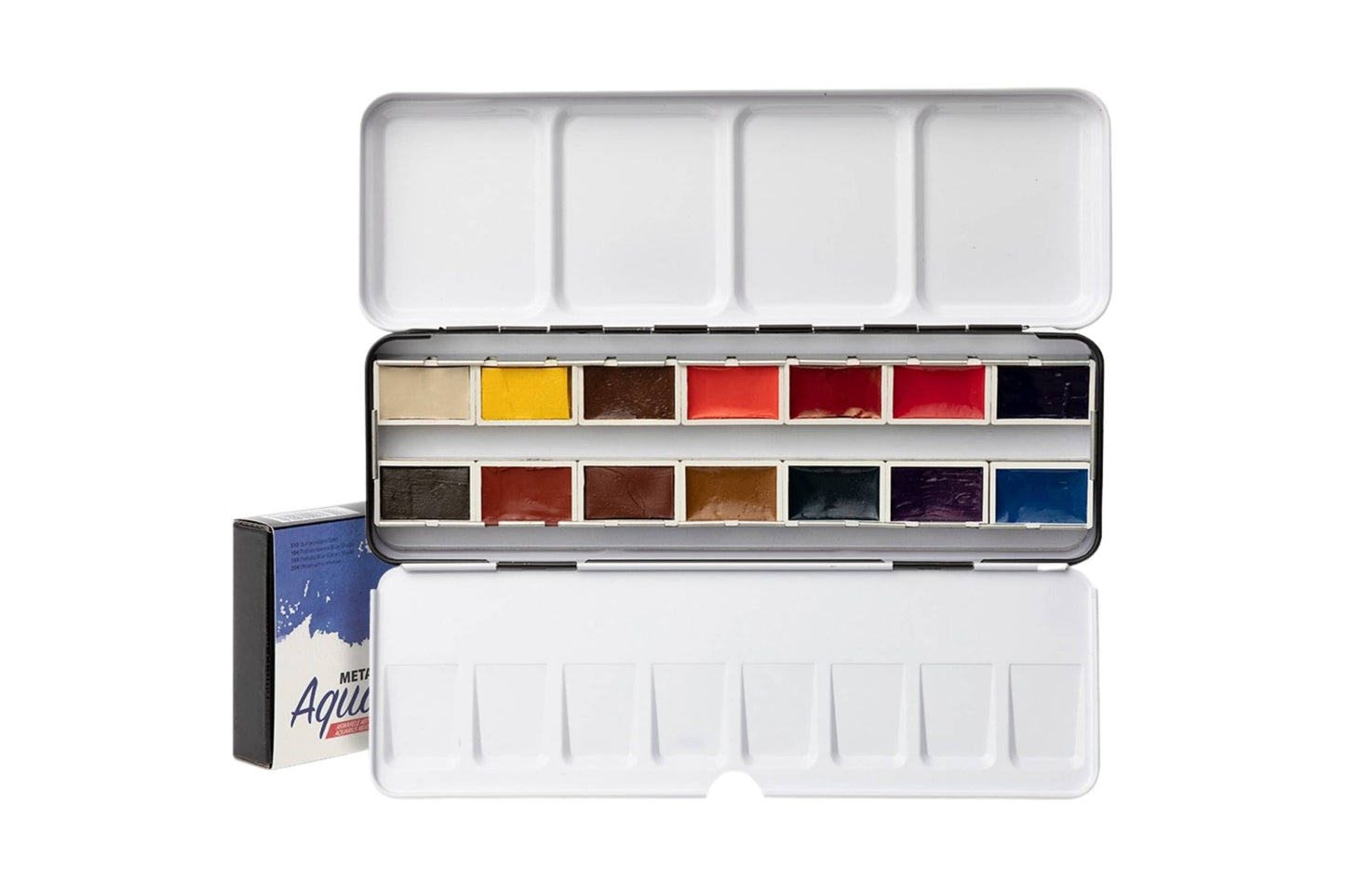 Roman Szmal Watercolour Set - Full Pans Roman Szmal - Aquarius Watercolour Set - Mixing Palette - 14 Full Pans