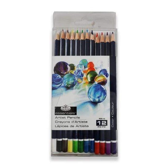 ROYAL LANGNICKEL ARTISIT COL PENCIL SET Royal Langnickel - Artists Coloured Pencils - 12 Pieces