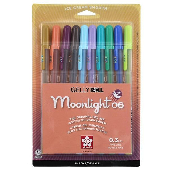 Sakura Gelly Roll Moonlight Pens - Pastel, Set of 10, Bold