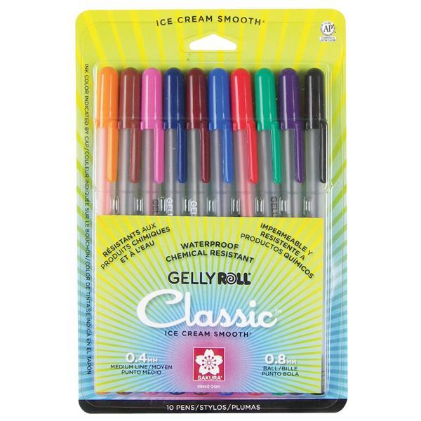SAKURA PENS Sakura Gelly Roll Pens Set of 10 Classic Colours