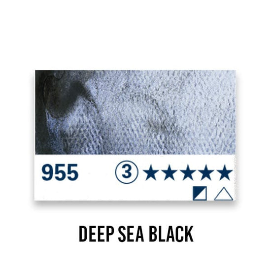 Schmincke Deep Sea Black Schmincke - Horadam Aquarell - Super Granulation Watercolour - 15mL Tubes