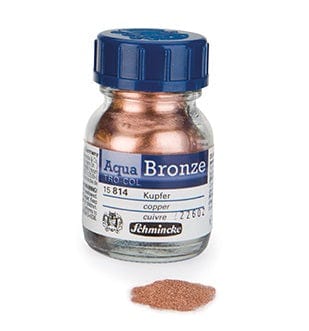 Schmincke Metallic Pigment Copper Schmincke - Aqua Bronze - Metallic Pigments - 20mL Bottles