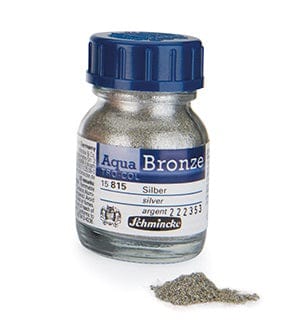 Schmincke Metallic Pigment Silver Schmincke - Aqua Bronze - Metallic Pigments - 20mL Bottles