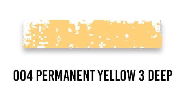 Schmincke SOFT PASTEL 004 Permanent Yellow 3 Deep Schmincke - Extra-Soft Artists' Pastels - Individual Extra Tints (Series O)