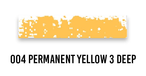 Schmincke SOFT PASTEL 004 Permanent Yellow 3 Deep Schmincke - Extra-Soft Artists' Pastels - Individual Light Tints (Series M)