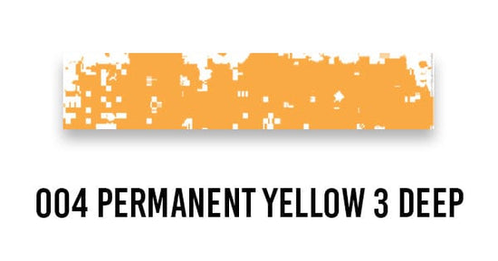 Schmincke SOFT PASTEL 004 Permanent Yellow 3 Deep Schmincke - Extra-Soft Artists' Pastels - Individual Pure Colours (Series D)