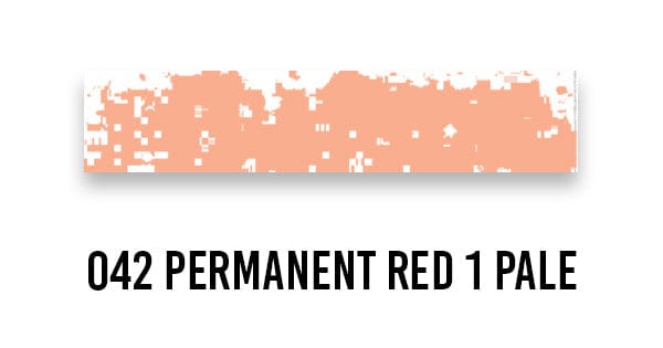 Schmincke SOFT PASTEL 042 Permanent Red 1 Pale Schmincke - Extra-Soft Artists' Pastels - Individual Light Tints (Series M)