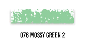 Schmincke SOFT PASTEL 076 Mossy Green 2 Schmincke - Extra-Soft Artists' Pastels - Individual Light Tints (Series M)