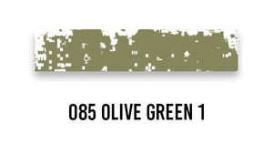 Schmincke SOFT PASTEL 085 Olive Green 1 Schmincke - Extra-Soft Artists' Pastels - Individual Pure Colours (Series D)