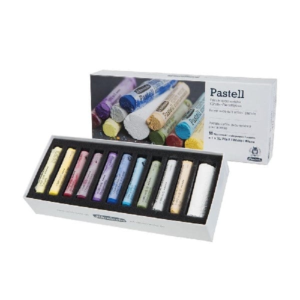 Schmincke SOFT PASTEL SET Schminke - Extra-Soft Artists' Pastels - Set of 10 Colours + 1 XL White - Item #77751