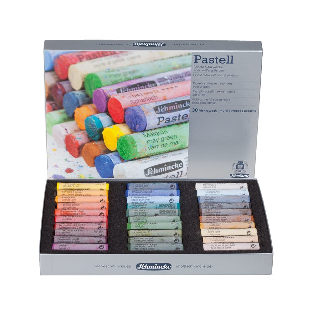 Schmincke SOFT PASTEL SET Schminke - Pastell - Extra-Soft Artists' Pastels - Set of 30 Colours - Multi Purpose - Item #77230