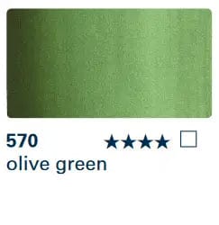 Schmincke Water Colour Ink Olive Green 570 Schmincke - Aqua Drop - Liquid Watercolour - 30mL Bottles