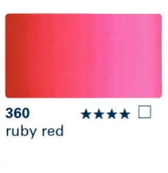 Schmincke Water Colour Ink Ruby Red 360 Schmincke - Aqua Drop - Liquid Watercolour - 30mL Bottles