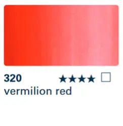 Schmincke Water Colour Ink Vermilion Red 320 Schmincke - Aqua Drop - Liquid Watercolour - 30mL Bottles